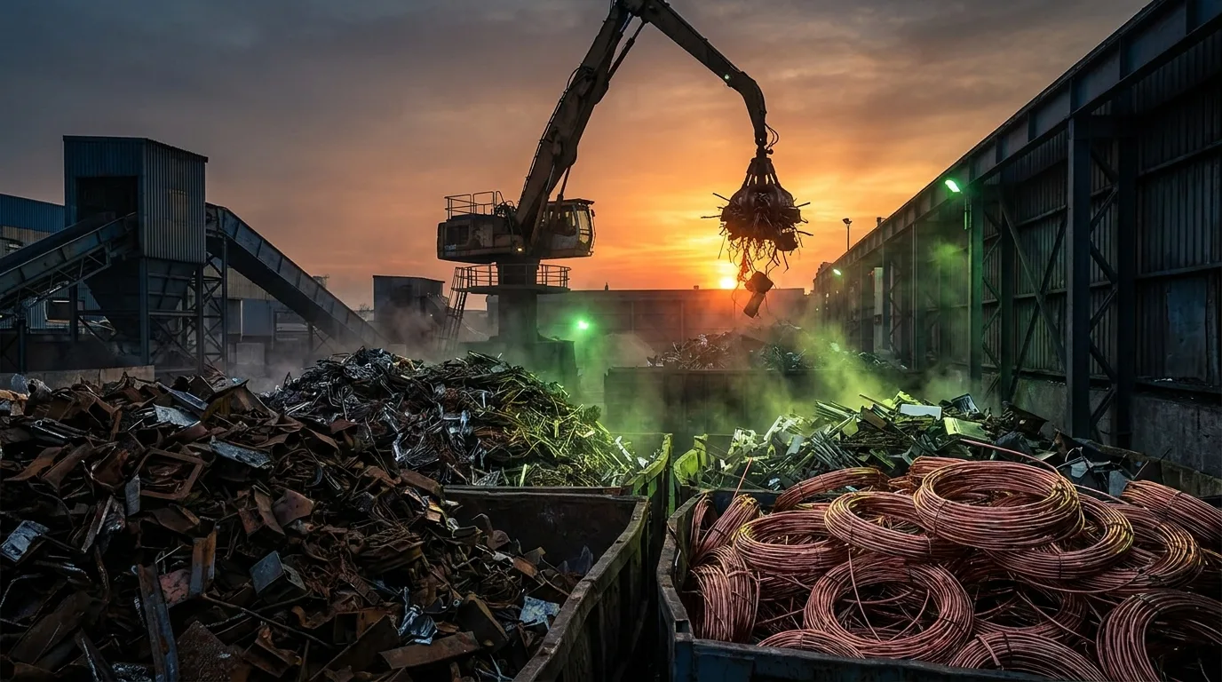 Schrottrecycling Maschinenpark